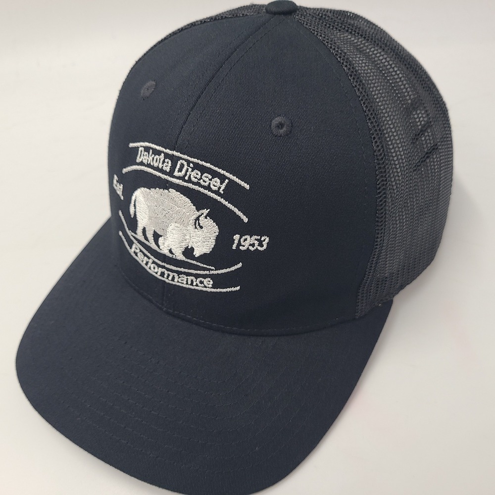 Dakota Diesel Hat Snapback Trucker Mesh Richardson Black White Gas Oil Bison Men